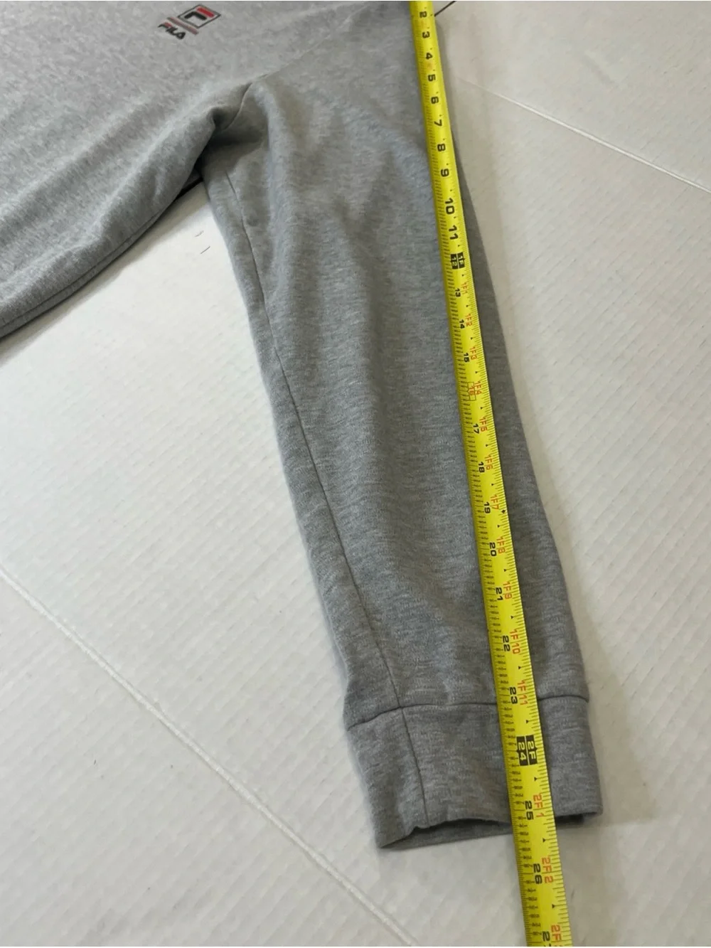 Vintage Fila Men's Gray Pullover Long Sleeve Sweatshirt Size Large